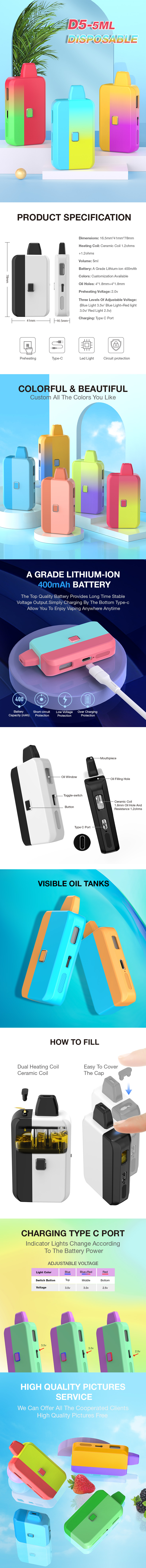 white and black vape details