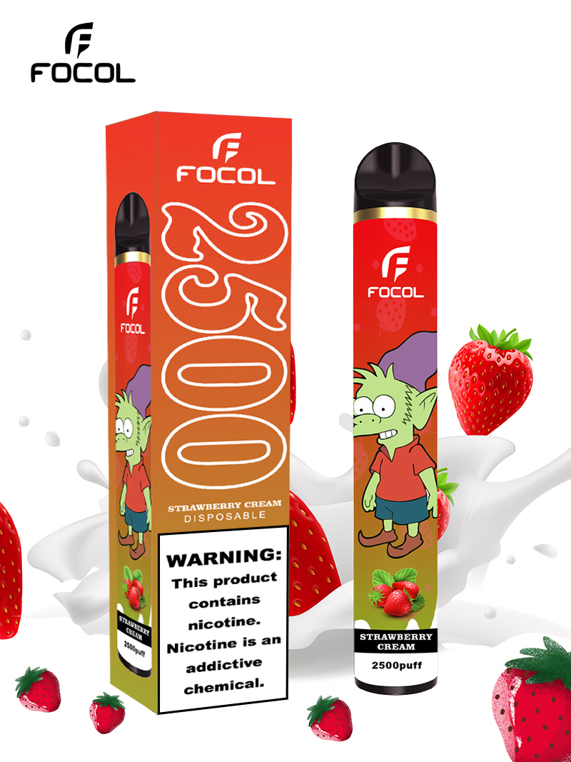  Fruit Taste 2500 Puffs Disposable E Cigarette 9.0ml Custom Vape