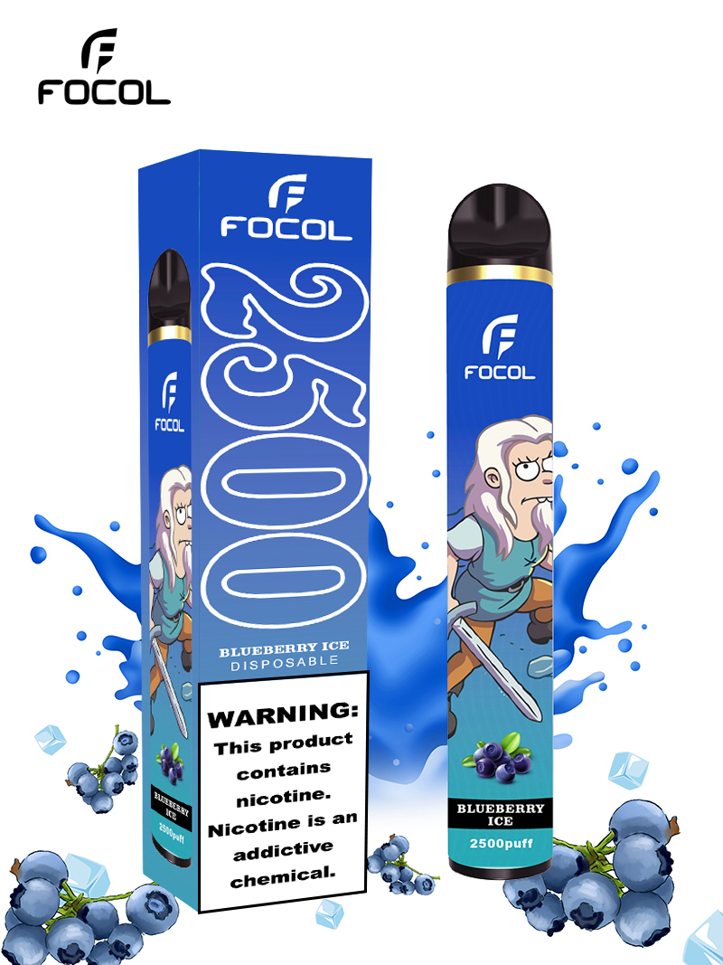 Factory Price 9ml 2500 Puffs Fruit Flavor E-Cigarette Custom Disposable Vape 
