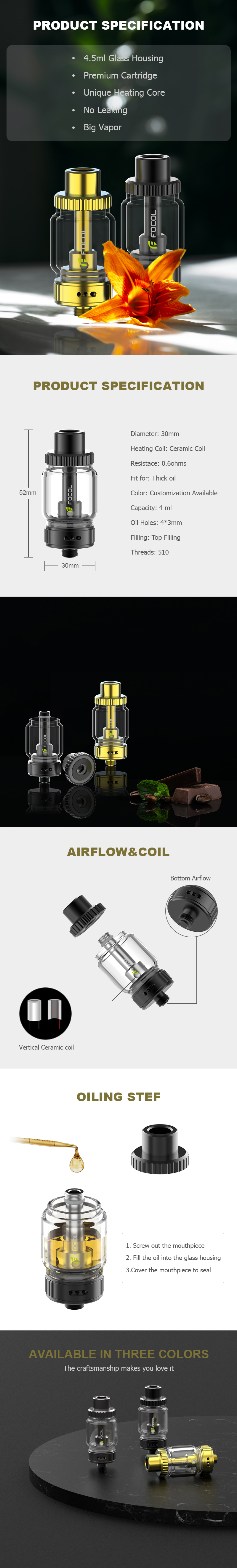 4ml 4.5ml vape cartridge