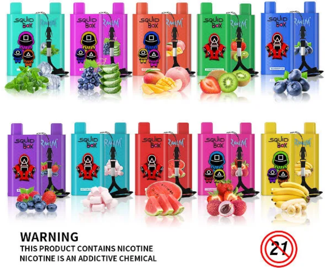 RM Squid Box 5200 puffs Disposable Vape (12)