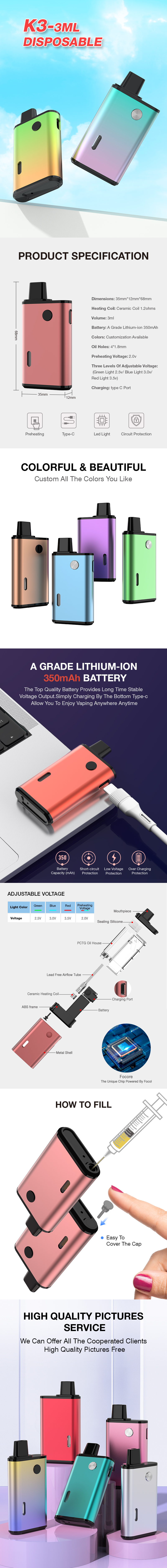 3ml empty vape details