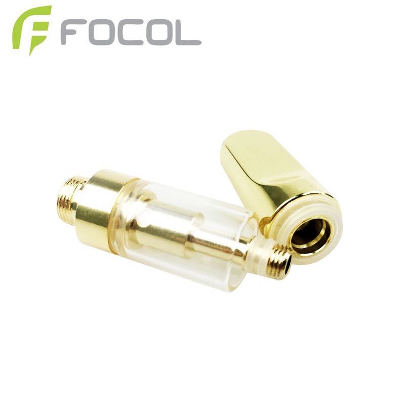 Gold Mouthpiece Cbd Cartridge Focol Brand FCW3