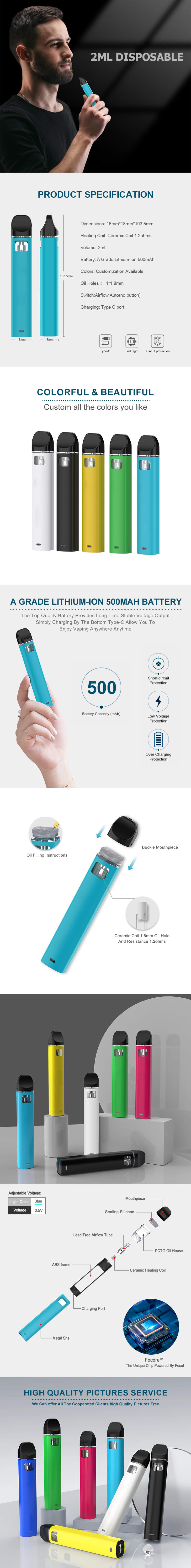 2g disposable vape details